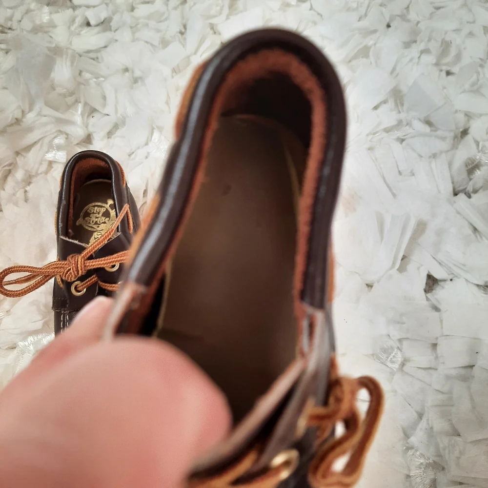 Step and Stride Brown Boat Shoes Baby Loafers Infant Size 2